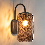 Бра с плафоном из янтарного стекла Amber Olmos Wall Lamp варинант исполнения - 3 | Loft Concept в Тюмени