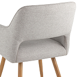 Стул в рогожке серого цвета NEASAN STOOL варинант исполнения - 6 | Loft Concept в Тюмени