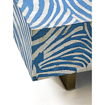 Кофейный стол Kenya Coffee Table Bone Inlay ZEBRA blue варинант исполнения - 3 | Loft Concept в Тюмени