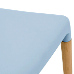 Пластиковый стул на ножках из массива бука Ferret Blue варинант исполнения - 6 | Loft Concept в Тюмени