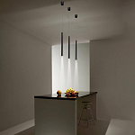 Подвсеной светильник светодиодный металлический цилиндрической формы Высота 100 см Trumpet tube варинант исполнения - 5 | Loft Concept в Тюмени