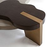 Кофейный стол со столешницей волнистой формы Gale Curved Coffee Table варинант исполнения - 2 | Loft Concept в Тюмени