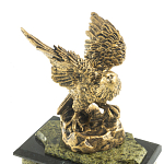 Часы настольные из натурального камня с декором в виде орла Eagle Stone Clock варинант исполнения - 9 | Loft Concept в Тюмени