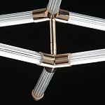 Люстра с геометрической конструкцией из вытянутых цилиндрических плафонов Hex Scaffold  варинант исполнения - 9 | Loft Concept в Тюмени