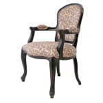 Полукресло с мягкой обивкой из льна на 4-х ножках из массива березы Gladys Armchair варинант исполнения - 3 | Loft Concept в Тюмени