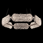 Люстра кольцевая с текстурным природным рисунком IceFlame варинант исполнения - 7 | Loft Concept в Тюмени