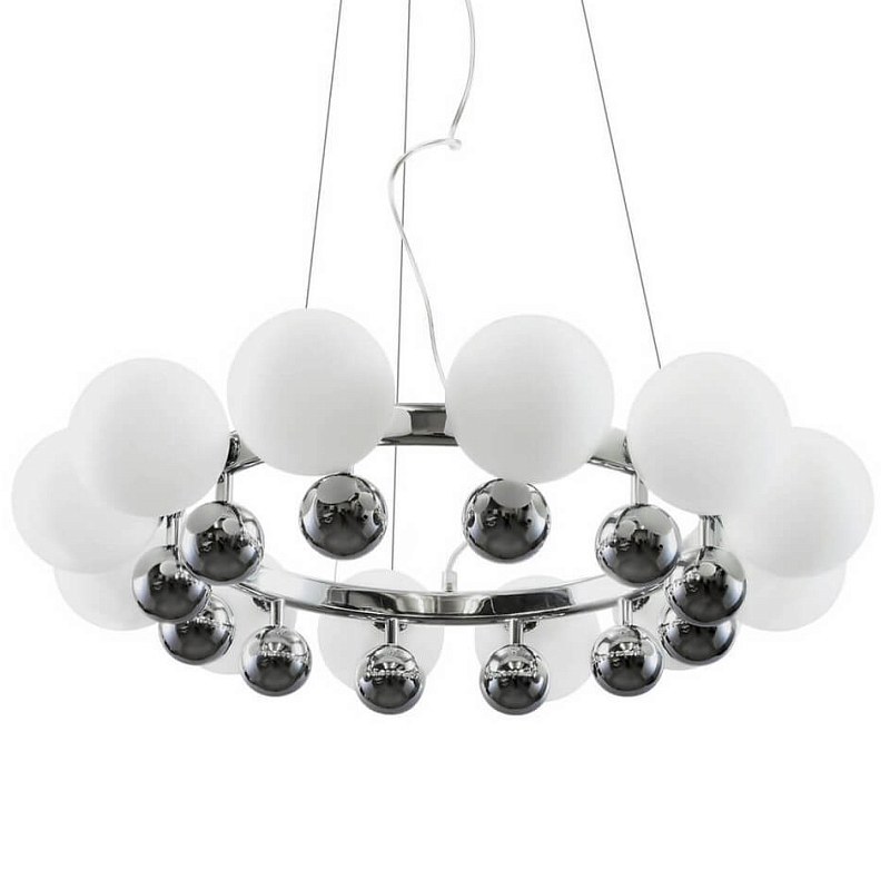 Люстра Pearl Bracelet Chandelier Белый Хром Люстра Pearl Bracelet Chandelier Белый Хром в Тюмени | Loft Concept