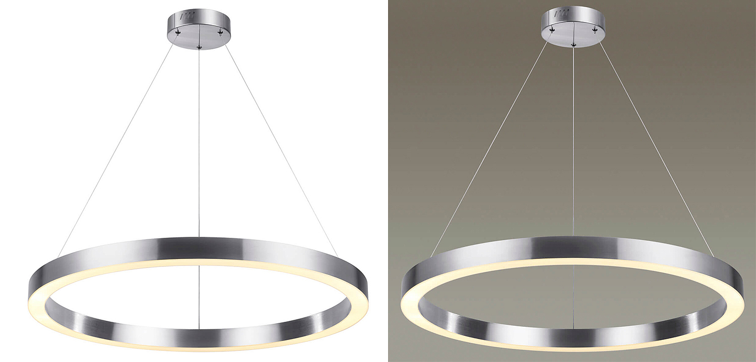 Подвесной светильник Nickel Ribbon Ring 80 Подвесной светильник Nickel Ribbon Ring 80 - Loft-Concept в Тюмени