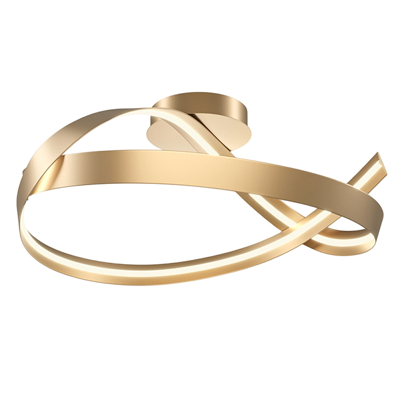 Потолочный светильник Plons 3000К 34Вт Латунь Белый в Тюмени | Loft Concept 