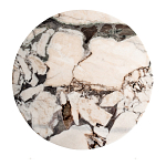 Столик журнальный с круглой мраморной столешницей Unique Stone Design варинант исполнения - 2 | Loft Concept в Тюмени