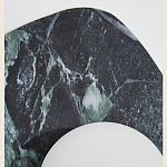 Бра с каменным основанием и плафоном из стекла в форме шара Shaw Marble Lighting варинант исполнения - 3 | Loft Concept в Тюмени