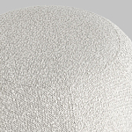 Пуф в ткани букле молочного цвета Pikelet варинант исполнения - 5 | Loft Concept в Тюмени