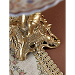 Чаша с цветочным орнаментом на ножке в виде бронзового ангела Eden Garden варинант исполнения - 10 | Loft Concept в Тюмени