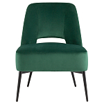 Мягкое кресло в зеленом велюре ALBA варинант исполнения - 2 | Loft Concept в Тюмени