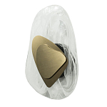 Бра овальное из стекла с золотым элементом Flow Texture  варинант исполнения - 2 | Loft Concept в Тюмени