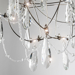 Люстра с каркасом из тонких металлических нитей и хрустальными подвесками Crystal Metal Threads Chandelier 40 варинант исполнения - 2 | Loft Concept в Тюмени