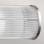 Бра для ванных комнат горизонтальное с 2-мя прозрачными рифлеными цилиндрическими плафонами Feiss варинант исполнения - 4 | Loft Concept в Тюмени