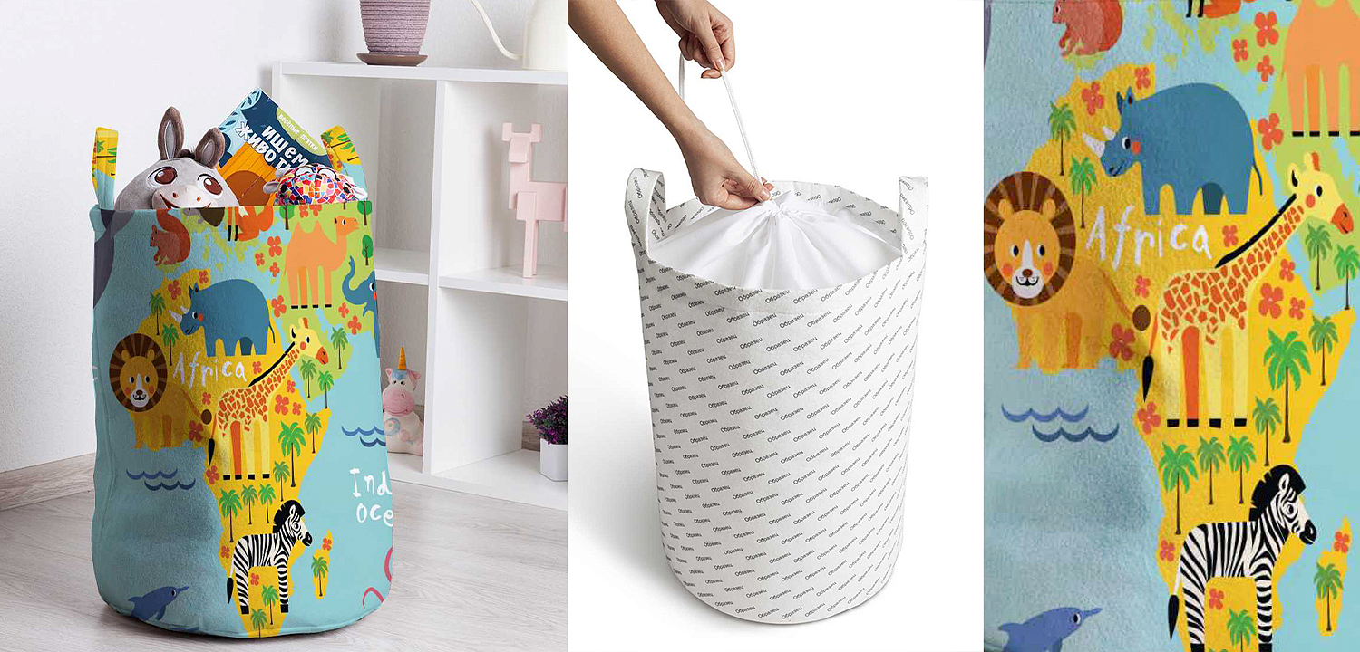 Корзина Funny Map Basket Корзина Funny Map Basket - Loft-Concept в Тюмени