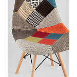 Пластиковый стул на ножках из массива бука Eames Пэчворк варинант исполнения - 2 | Loft Concept в Тюмени