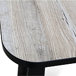 Стол обеденный раздвижной с прямоугольной бежевой столешницей Magali варинант исполнения - 5 | Loft Concept в Тюмени