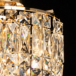 Потолочный светильник круглый с прозрачными подвесками Lunet варинант исполнения - 4 | Loft Concept в Тюмени