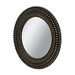 Зеркало круглое с текстурированным дизайном рамы Helios варинант исполнения - 2 | Loft Concept в Тюмени