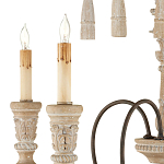 Люстра с состаренными резными элементами Big Graceful Profile варинант исполнения - 1 | Loft Concept в Тюмени