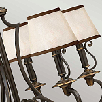 Люстра бронзового цвета с бежевыми абажурами из органзы в классическом стиле Hinkley варинант исполнения - 13 | Loft Concept в Тюмени