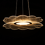 Люстра с прозрачным волнистым плафоном в форме цветка Ethereal Bloom варинант исполнения - 7 | Loft Concept в Тюмени