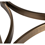 Столик журнальный с круглой мраморной столешницей Unique Stone Design варинант исполнения - 5 | Loft Concept в Тюмени