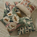 Подушка с цветочным принтом и кисточками Blooming Elegance Daisy варинант исполнения - 5 | Loft Concept в Тюмени