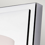 Бра для ванных комнат с белым цилиндрическим плафоном на прямоугольном основании цвета хром Feiss варинант исполнения - 2 | Loft Concept в Тюмени