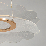 Люстра с прозрачным волнистым плафоном в форме цветка Ethereal Bloom варинант исполнения - 10 | Loft Concept в Тюмени