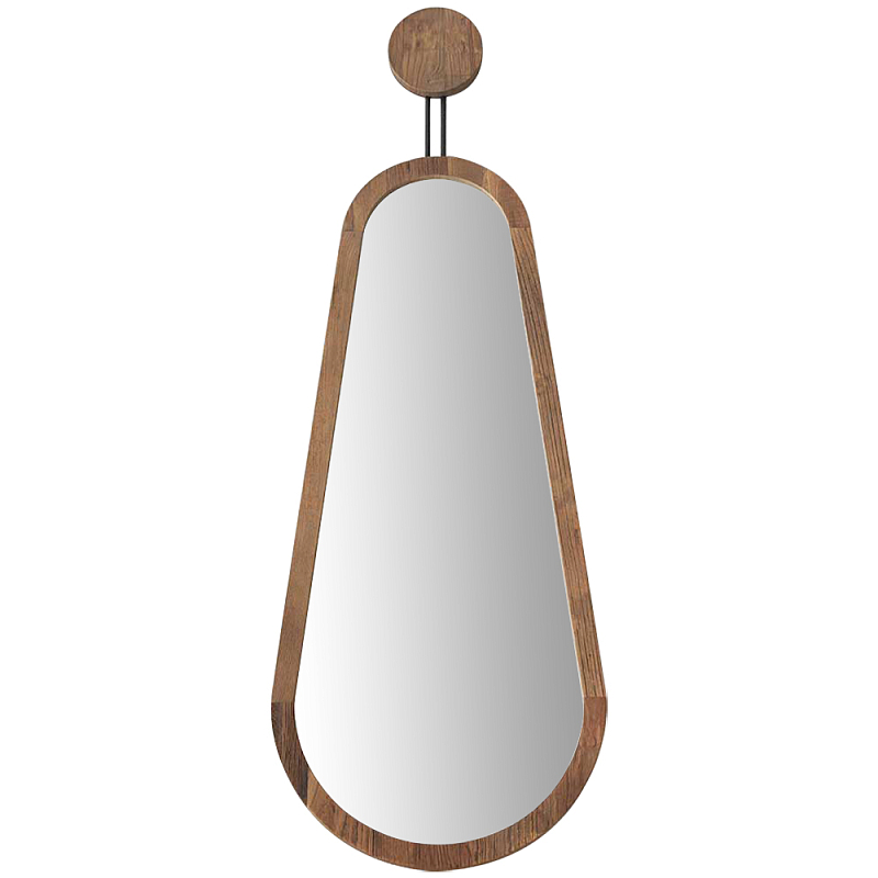 Зеркало в деревянной раме Pear Wooden Mirror Коричневый Черный Зеркало в деревянной раме Pear Wooden Mirror Коричневый Черный в Тюмени | Loft Concept