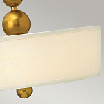 Люстра подвесная с белым тканевым цилиндрическим абажуром и декоративными шарами Hinkley варинант исполнения - 11 | Loft Concept в Тюмени