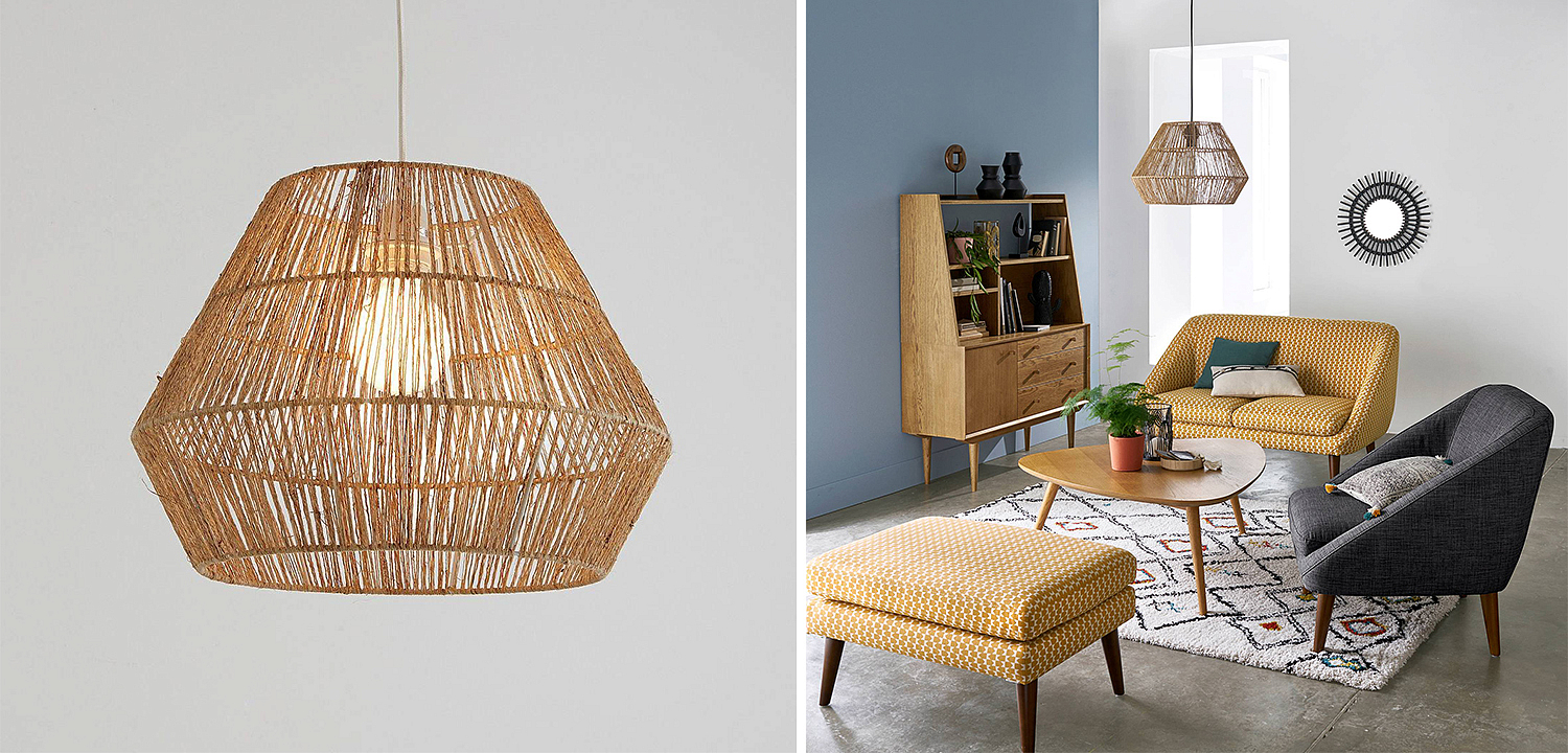Подвесной светильник Signe Wicker Hemp Beige Подвесной светильник Signe Wicker Hemp Beige - Loft-Concept в Тюмени