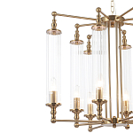 Люстра с 8-ю прозрачными цилиндрическими плафонами Jeanette варинант исполнения - 9 | Loft Concept в Тюмени