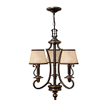 Люстра бронзового цвета с бежевыми абажурами из органзы в классическом стиле Hinkley варинант исполнения - 14 | Loft Concept в Тюмени