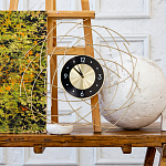 Часы настенные из металла с чёрным циферблатом Current Time варинант исполнения - 4 | Loft Concept в Тюмени