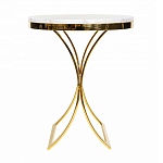 Кофейный столик на подстолье золотого цвета Noelle варинант исполнения - 2 | Loft Concept в Тюмени