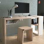 Письменный стол прямоугольный с полочкой под столешницей EcoComb варинант исполнения - 2 | Loft Concept в Тюмени