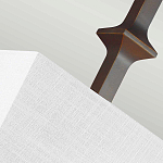 Бра бронзового цвета с полукруглым матовым стеклянным плафоном в геометрическом каркасе Feiss варинант исполнения - 6 | Loft Concept в Тюмени