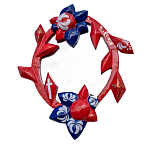 Зеркало овальное Love God варинант исполнения - 1 | Loft Concept в Тюмени