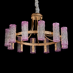 Люстра круглая с текстурными цилиндрическими плафонами Glimpse варинант исполнения - 2 | Loft Concept в Тюмени