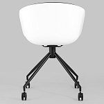 Офисное кресло из пластика с мягким сиденьем Eggshell Black варинант исполнения - 5 | Loft Concept в Тюмени