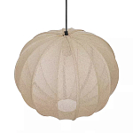 Подвесной светильник с бежевым тканевым абажуром Modern Textured Table Lamp варинант исполнения - 3 | Loft Concept в Тюмени