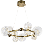 Дизайнерская кольцевая люстра с гирляндой внутри стеклянных плафонов Iona Garland Chandelier 9 варинант исполнения - 2 | Loft Concept в Тюмени