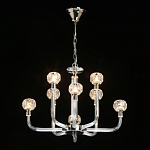 Люстра с 8-ю лампами и гранеными стеклянными плафонами Prism Gala варинант исполнения - 3 | Loft Concept в Тюмени