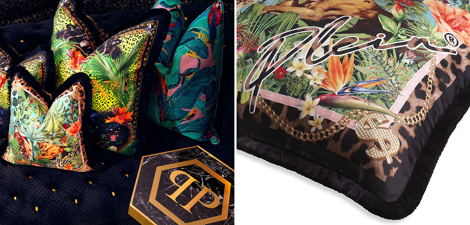 Подушка Philipp Plein Cushion Silk Exotic 50 x 50 Подушка Philipp Plein Cushion Silk Exotic 50 x 50 - Loft-Concept в Тюмени