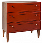 Комод красный из массива бука с 3-мя ящиками Wenge Light варинант исполнения - 1 | Loft Concept в Тюмени